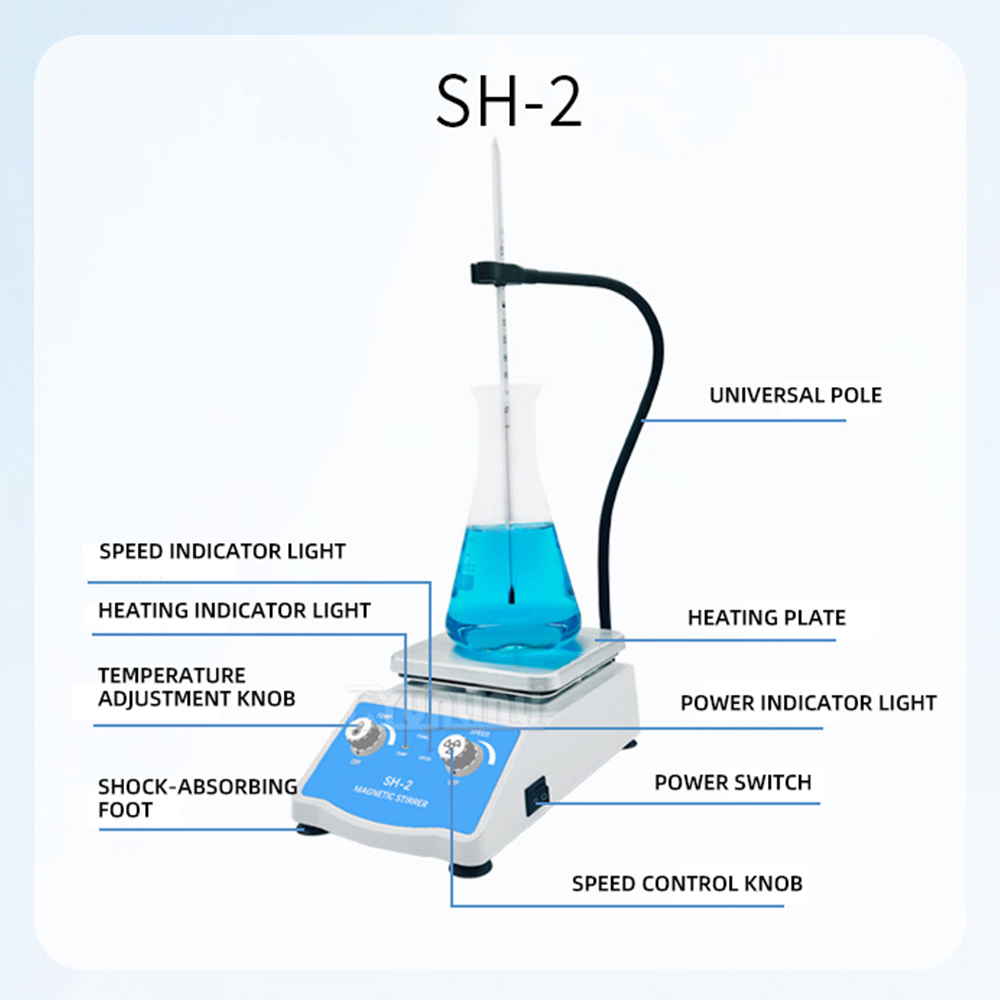 Lab Magnetic Stirrer Hot Plate - Agitatore Magnetico con Riscaldamento SH-2 –