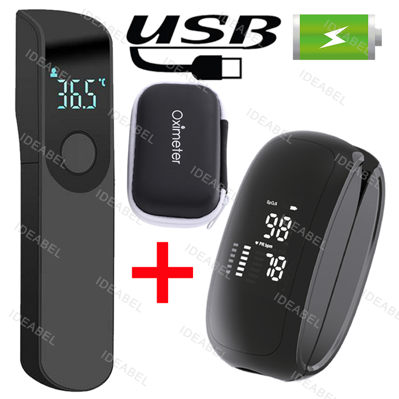 Pulse Oximeter Fingertip Rechargeable - Ossimetro Medico Ricaricabile con Laccetto, Pulsossimetro