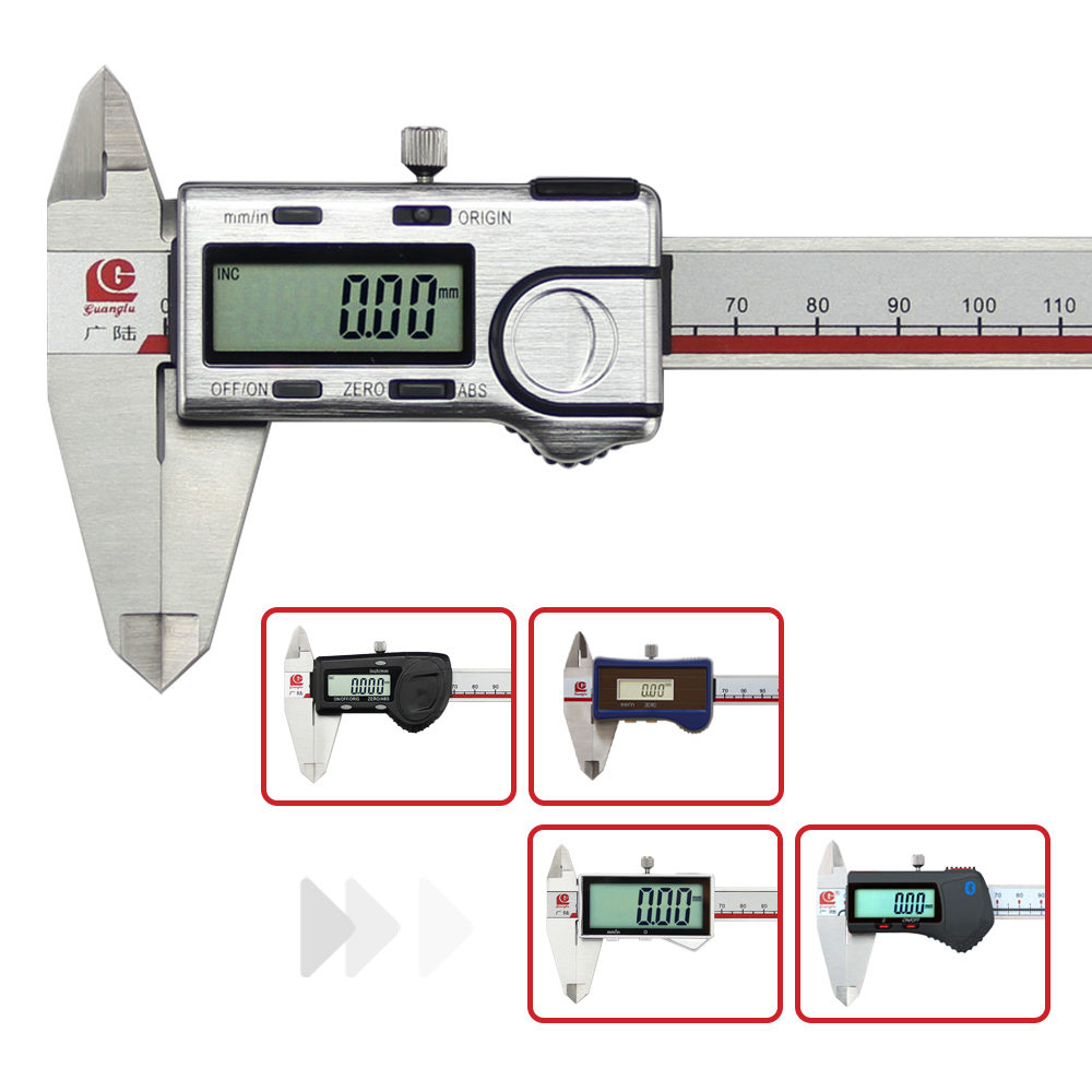 Digital Caliper 150Mm Stainless Steel - Calibro digitale Guanglu ad alta precisione/Bluetooth/assoluto/solare,