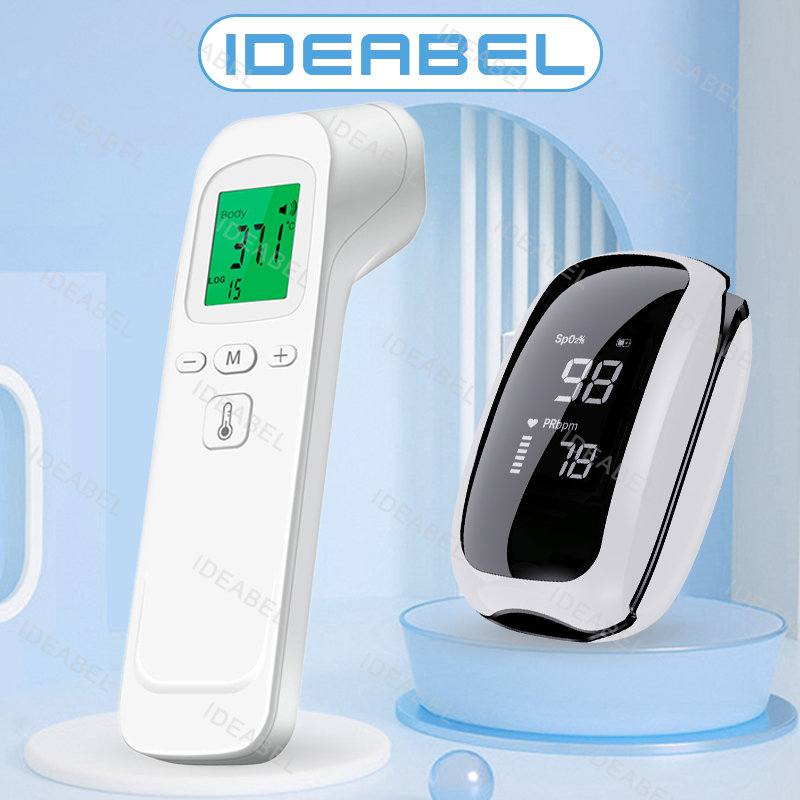 Pulse Oximeter Fingertip Rechargeable - Termometro digitale frontale Termometro medico a