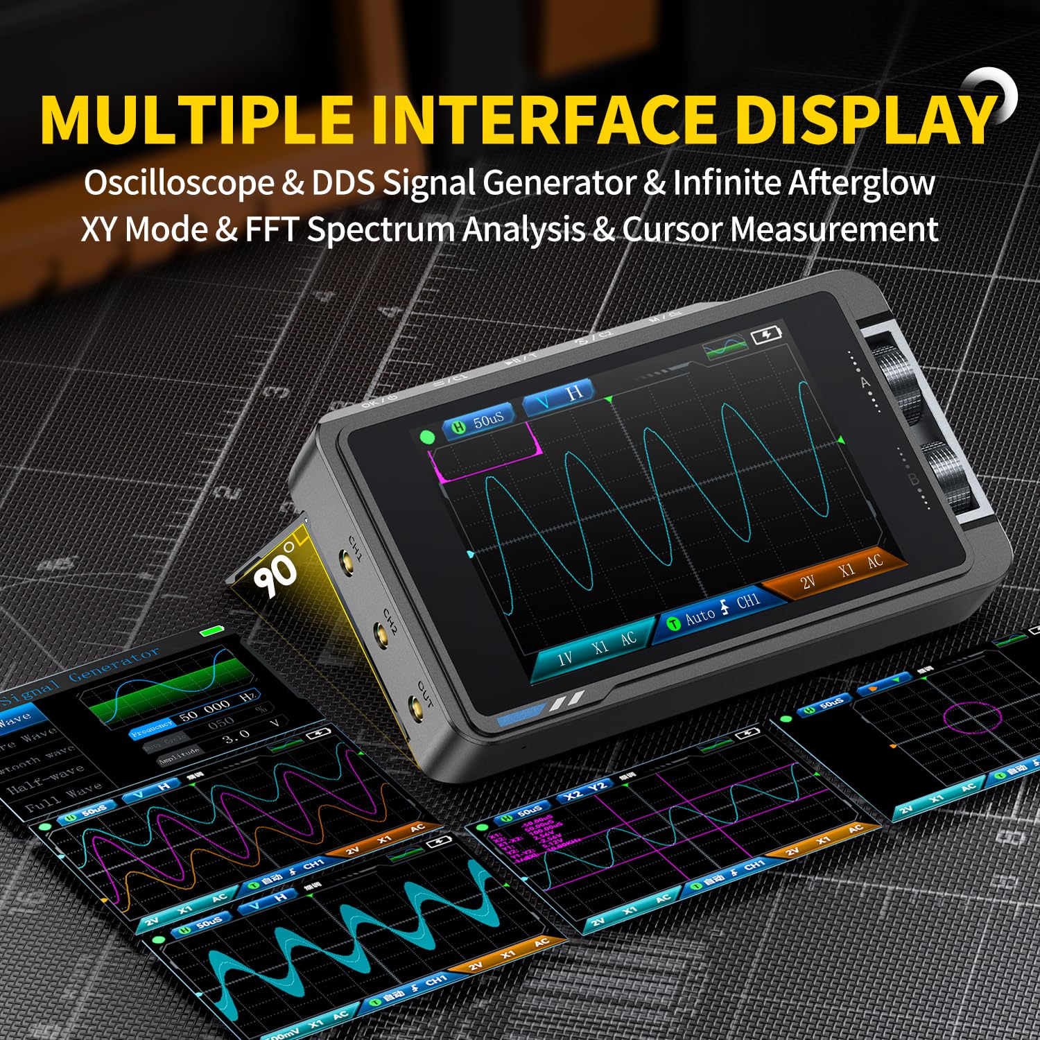 FNIRSI DS215H Oscilloscopio Di - Fnirsi Digital Oscilloscope Handheld recensione e prezzo