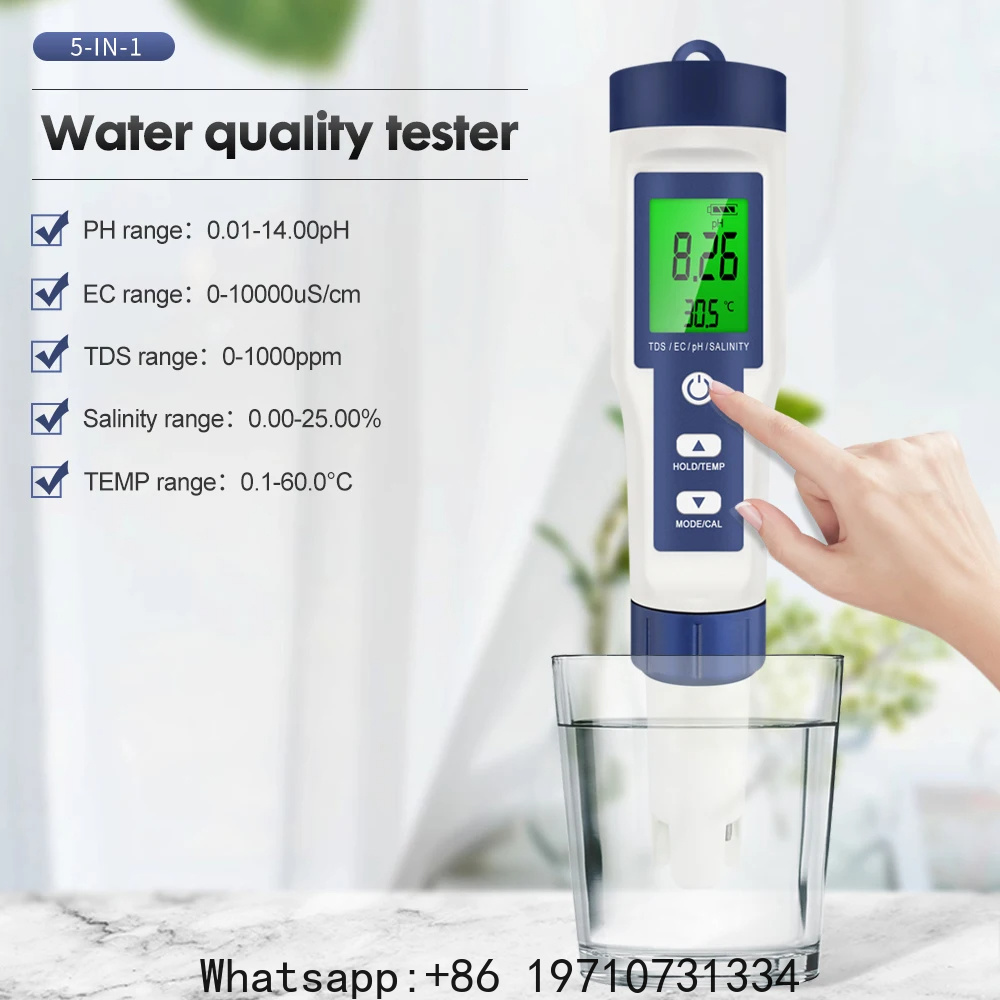 Misuratore di pH digitale 5 in - Ph Meter Digital Water Tester recensione e prezzo