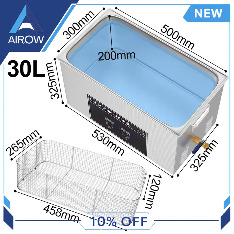 Pulitore a Ultrasuoni da 600W  - Ultrasonic Cleaner 30L Industrial recensione e prezzo
