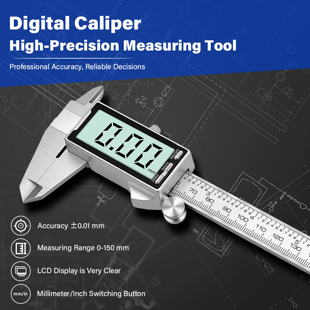 Nuovo Calibro Digitale in Acci - Digital Caliper 150Mm Stainless Steel recensione e prezzo