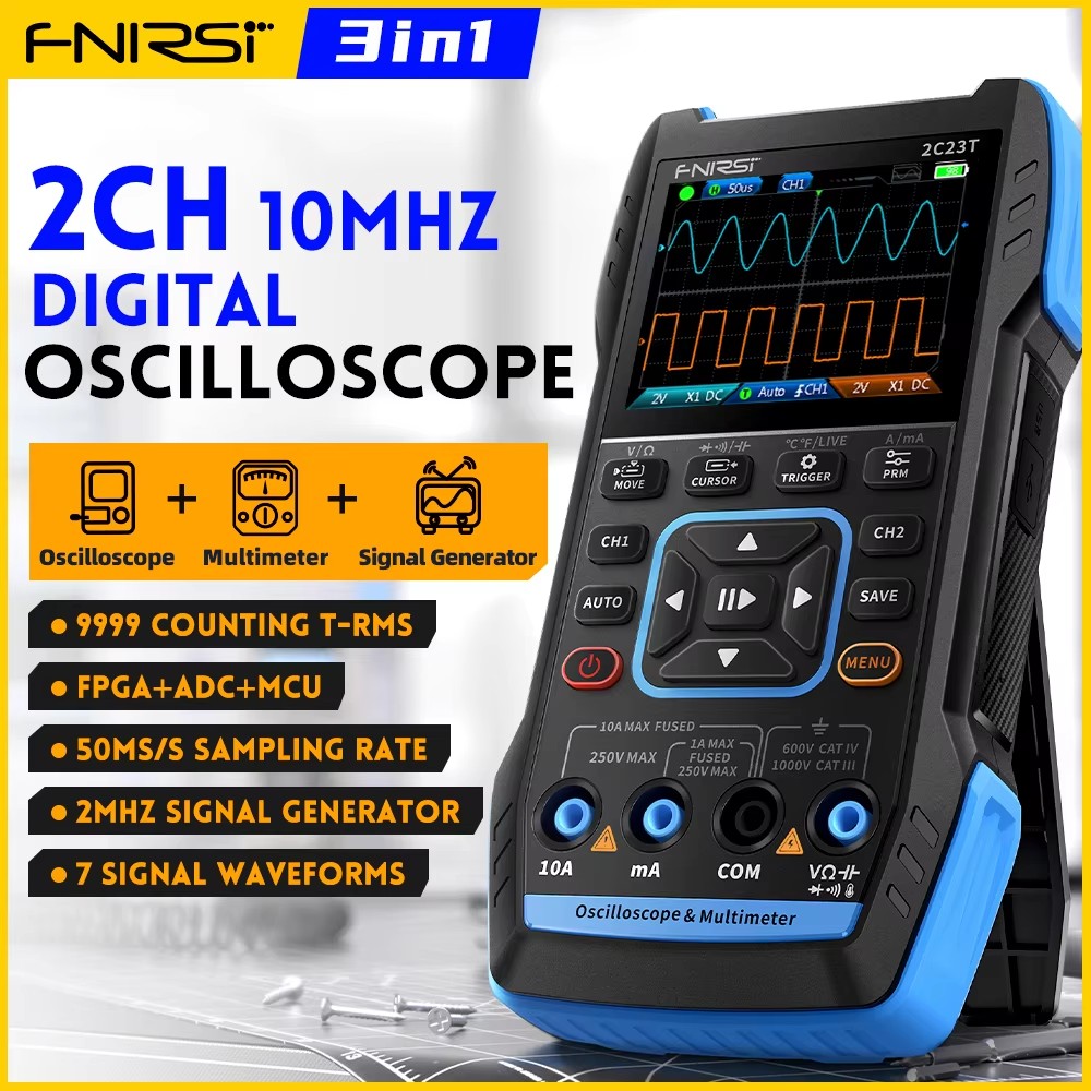 FNIRSI 2C23T Multimetro oscill - Fnirsi Digital Oscilloscope Handheld recensione e prezzo