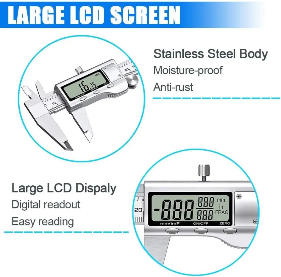 Calibro Elettronico a Corsoio  - Digital Caliper 150Mm Stainless Steel recensione e prezzo