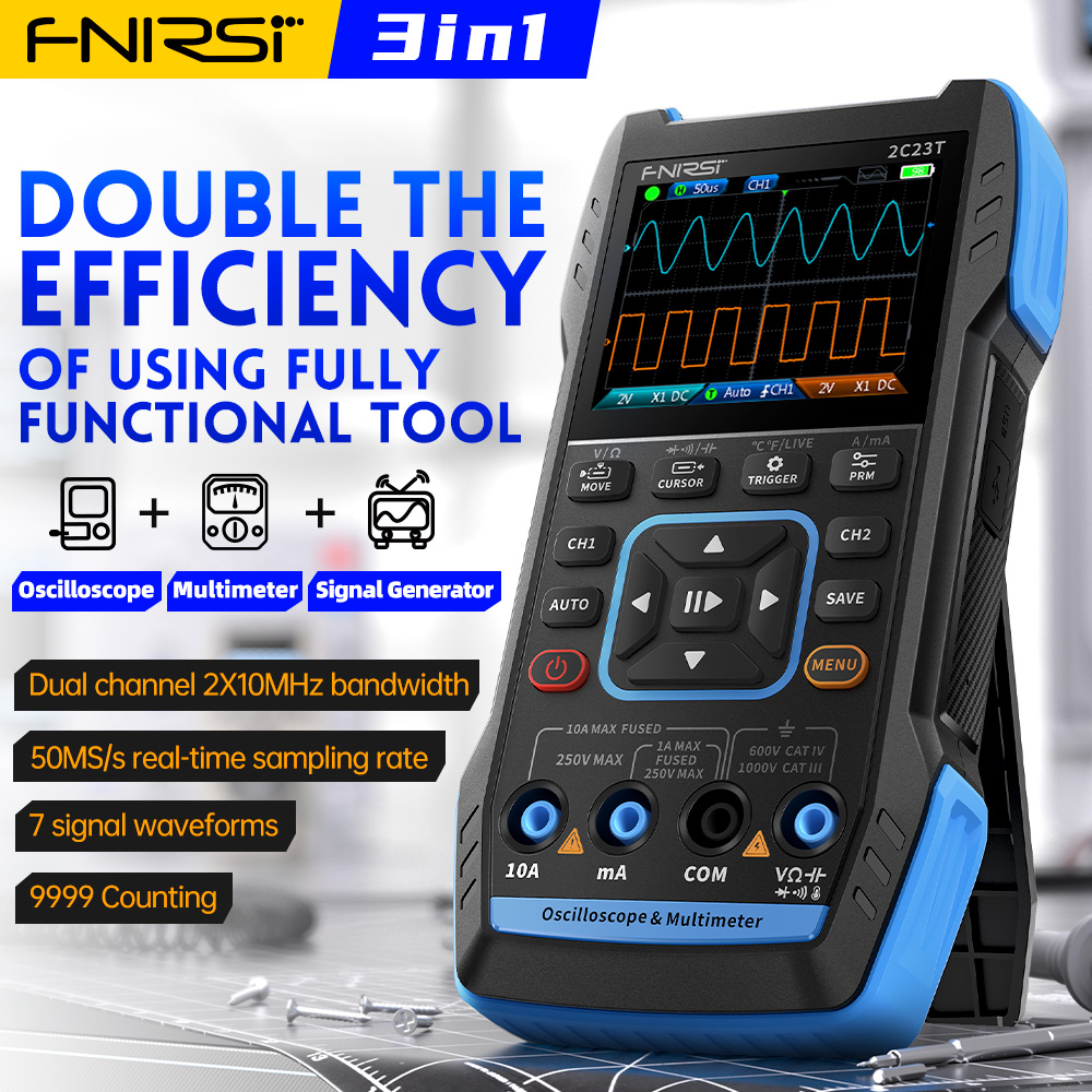 Oscilloscopio Digitale 3-in-1  - Fnirsi Digital Oscilloscope Handheld recensione e prezzo