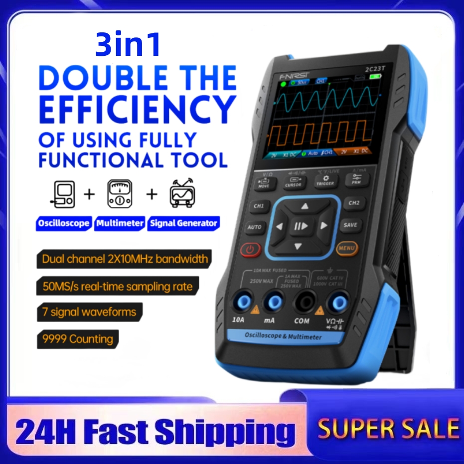 Oscilloscopio Digitale 3-in-1  - Fnirsi Digital Oscilloscope Handheld recensione e prezzo